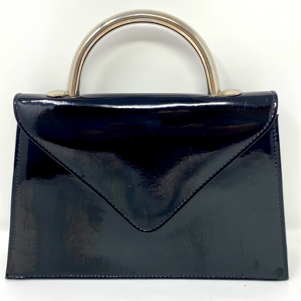 Envelope Silver Handle Shoulder Strap Bag
